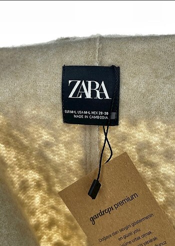 zara Bej Kadın Ceket, Peluş Detaylı, Rahat Kesim - Görsel 4