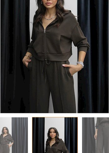 Havoş Acı Kahve Eşofman Takımı - Görsel 2