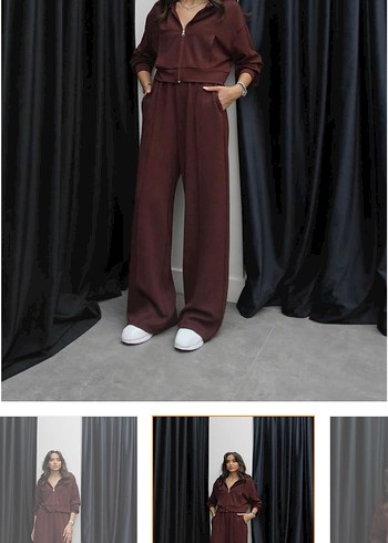 Havoş Kadın Bordo Eşofman Takım - Görsel 2