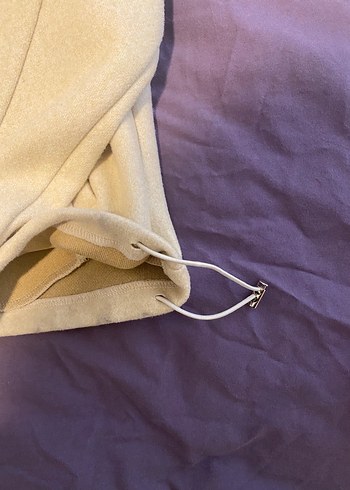 Bej Kadın Fermuarlı Uzun Kollu Ceket - Görsel 4