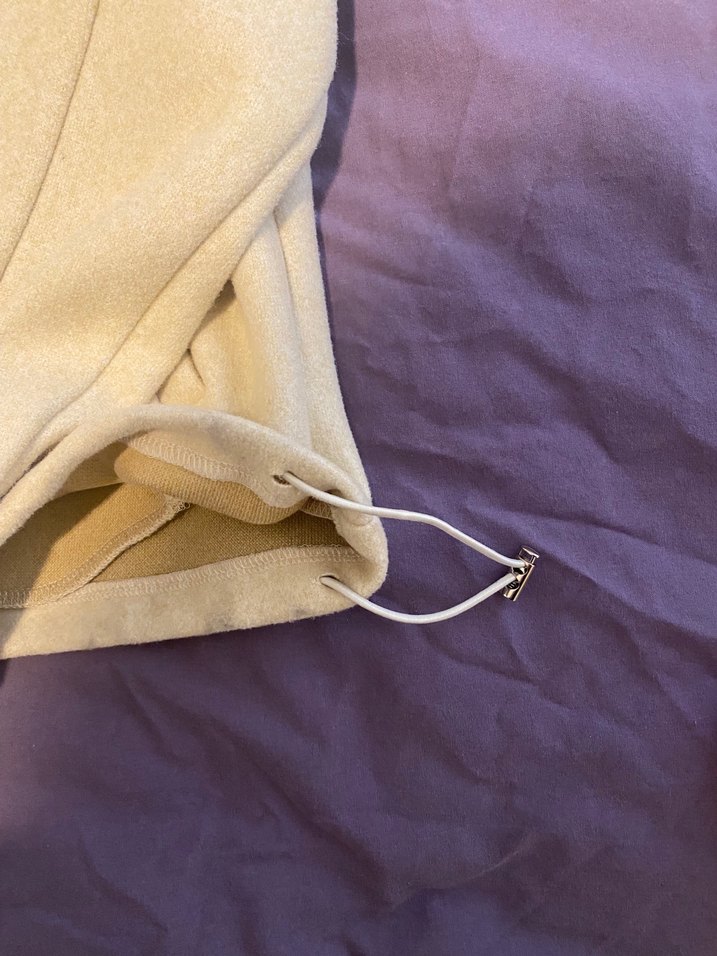 Bej Kadın Fermuarlı Uzun Kollu Ceket - Görsel 4