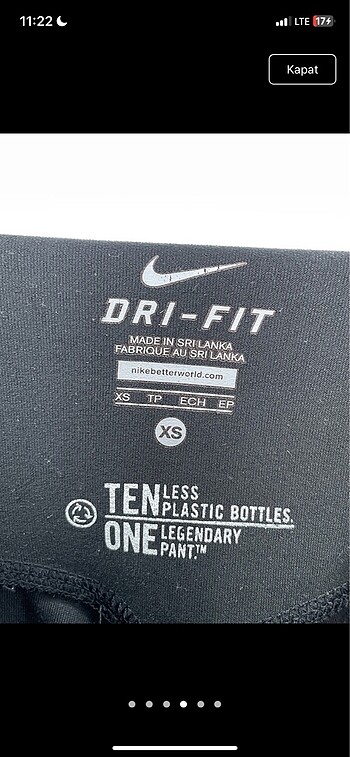 xs Beden siyah Renk nike flare tayt