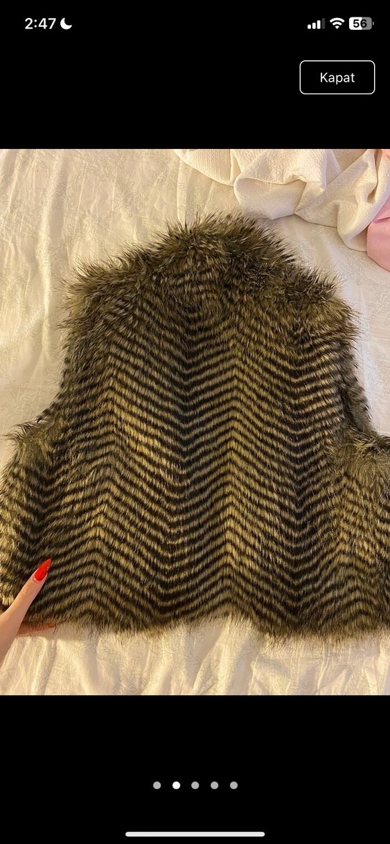 Kürk Detaylı Kadın Yelek - Görsel 2