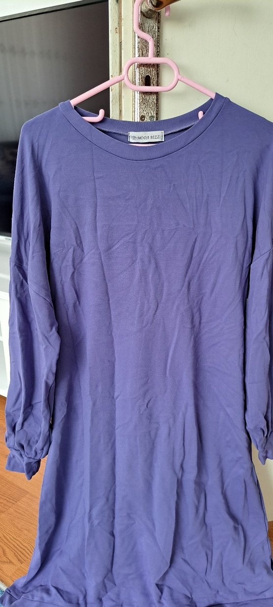 Mor Rahat Kesim Uzun Kollu Tunik - Görsel 2