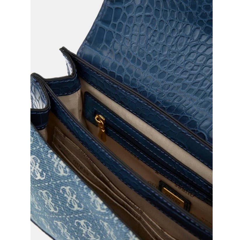 Mavi Zincir Detaylı Denim Guess Çanta - Görsel 3