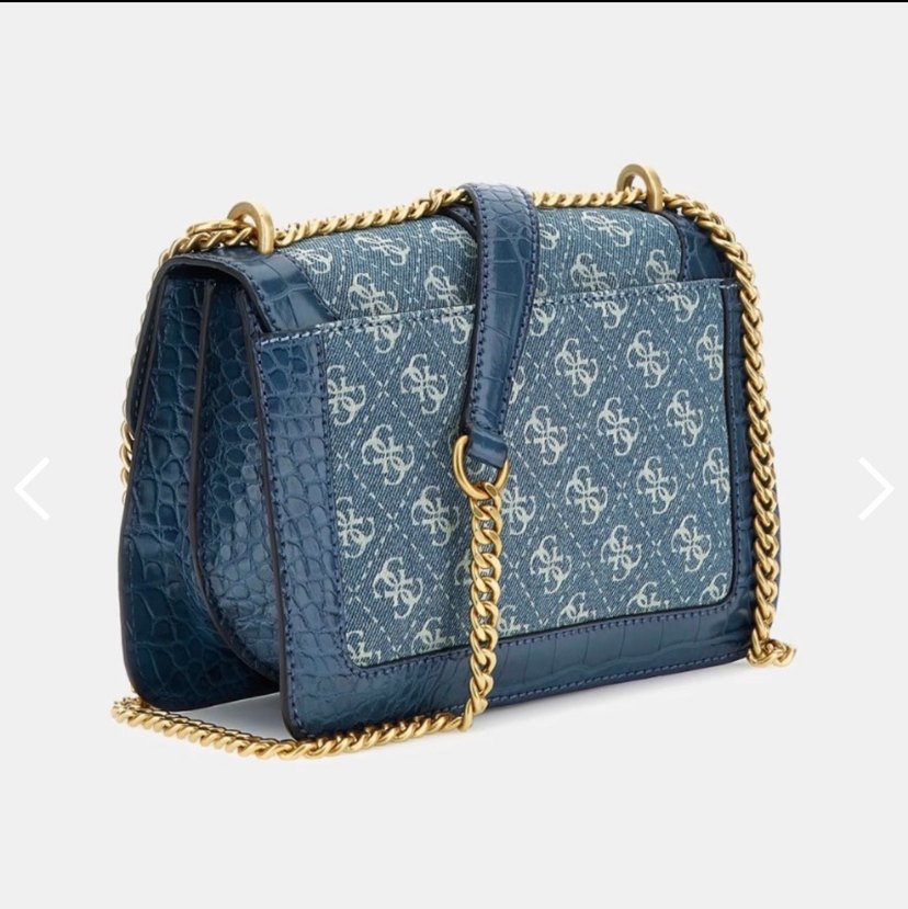 Mavi Zincir Detaylı Denim Guess Çanta - Görsel 2