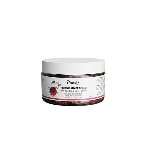 HOMM LIFE NAR ÇEKİRDEĞİ YAĞLI BİTKİ TANECİKLİ SCRUB 250 ML