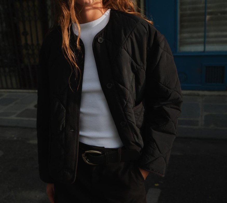 Zara Yama Cepli Kapitone Mont Ceket - Görsel 5