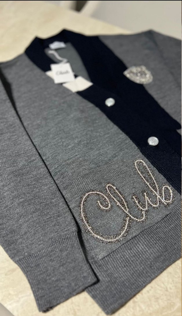 Beymen Club Gri İşlemeli Logolu Hırka - Görsel 2