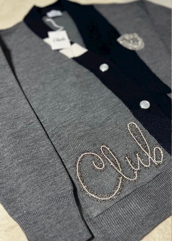 Beymen Club Gri İşlemeli Logolu Hırka - Görsel 2