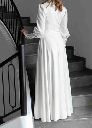 36 Beden İnci Kolyeli Helen Elbise Gelinlik Nikah