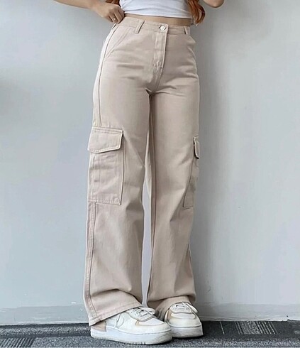 Bej kargo pantolon