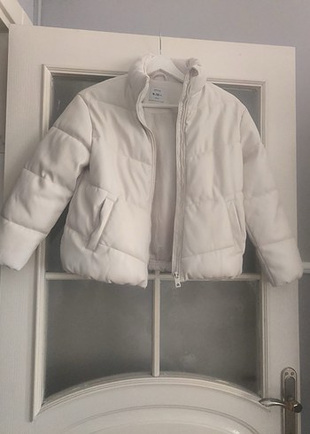 Beyaz Fermuarlı mont - Görsel 7