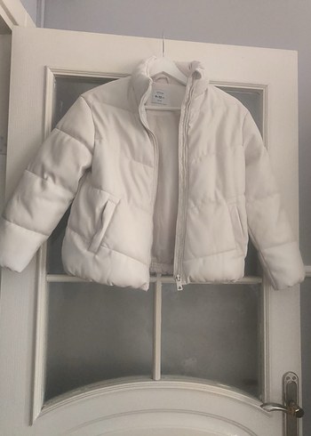 Beyaz Fermuarlı mont - Görsel 6