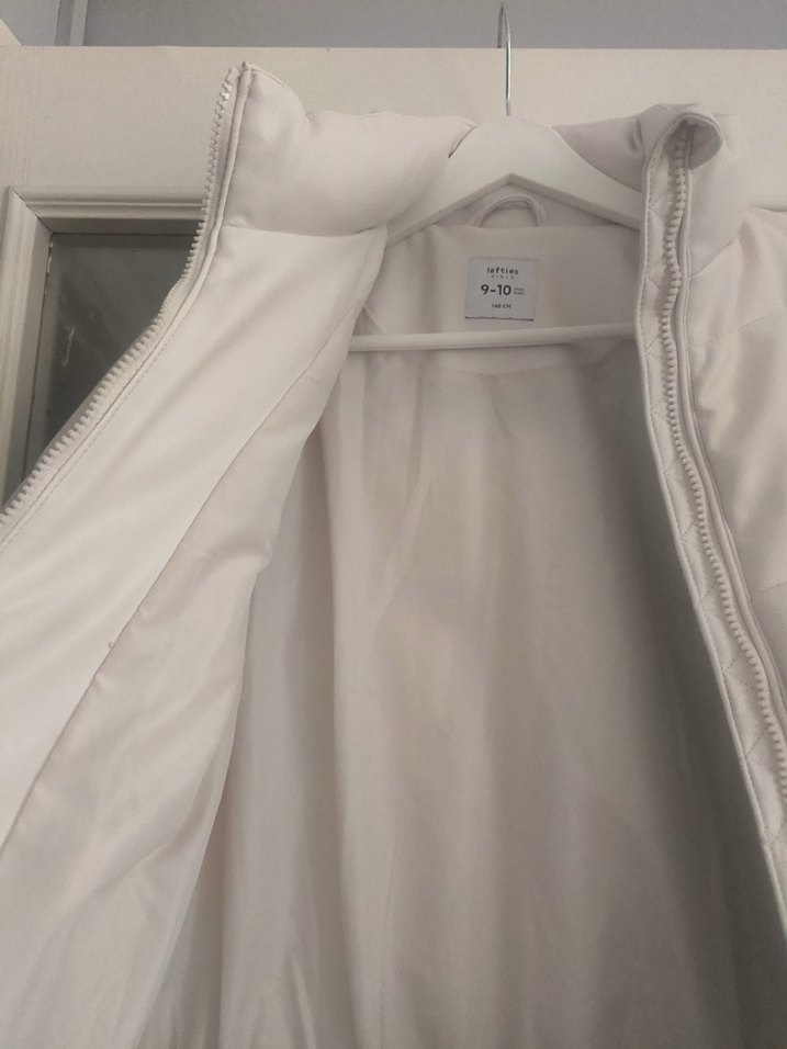 Beyaz Fermuarlı mont - Görsel 2