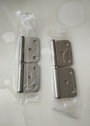 Gri Metal Menteşe 2'li Set