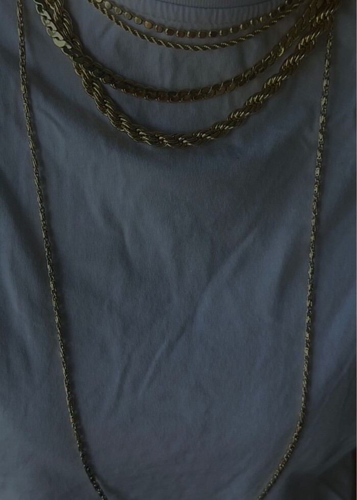 14k altın kaplama İnce Burgu Kolye - Görsel 4