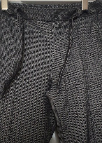 Gri Pilili Kadın Kumaş Pantolon - Görsel 3