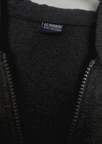 Erkek Gri Fermuarlı Sweatshirt - Görsel 2