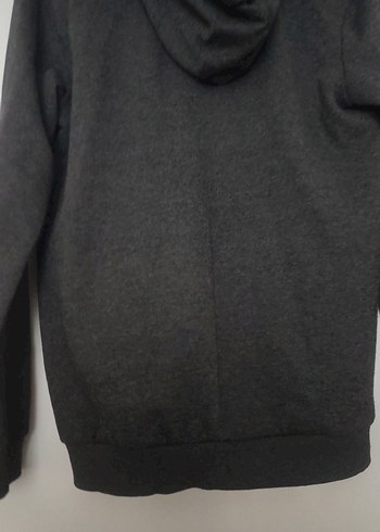 Erkek Gri Fermuarlı Sweatshirt - Görsel 5