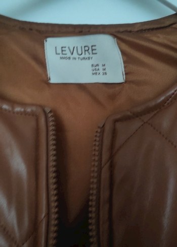 Kahverengi Deri Kadın Ceket - Görsel 2