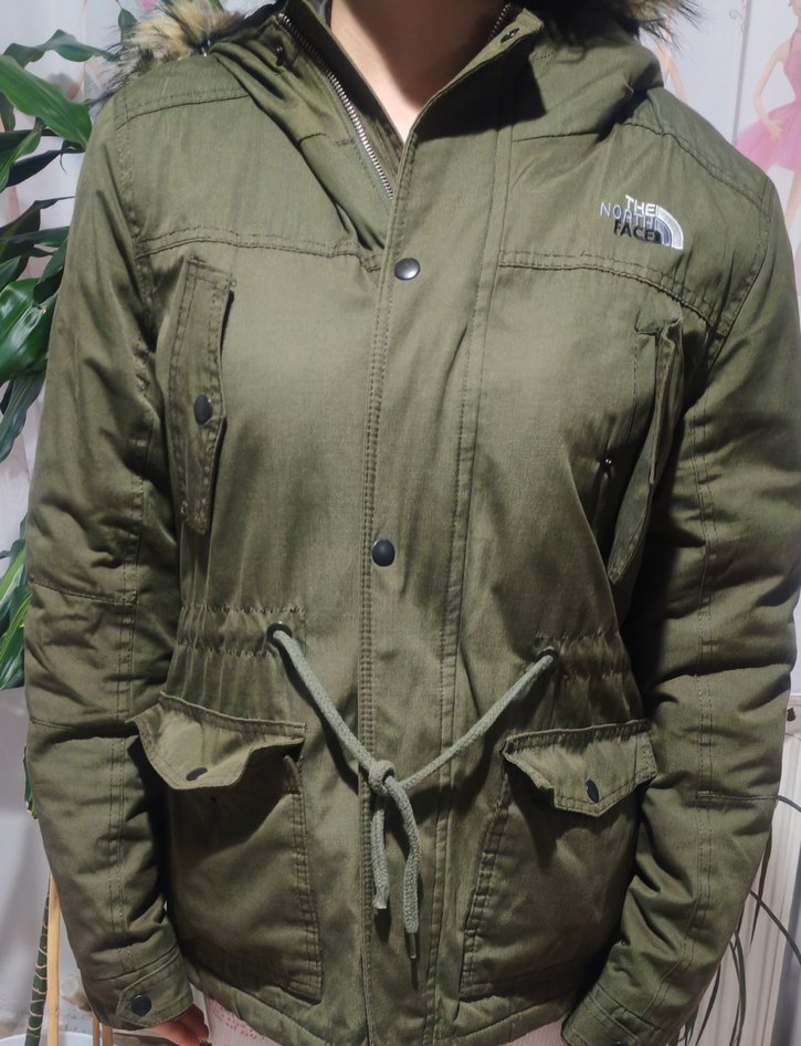 Kürk Detaylı Kahverengi Kamuflaj Kışlık Ceket - Görsel 2