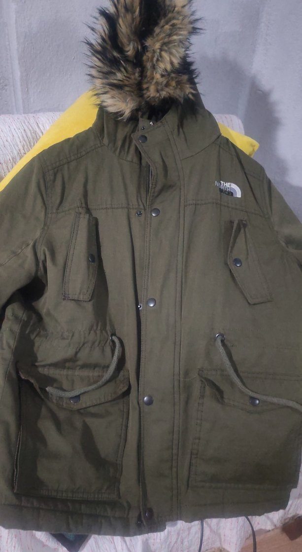 Kürk Detaylı Kahverengi Kamuflaj Kışlık Ceket - Görsel 5