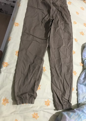 LC Waikiki Bej Rahat Kesim Midi Keten Kadın Pantolon