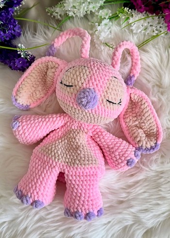  Beden Pembe Peluş Oyuncak Sevimli Tavşan