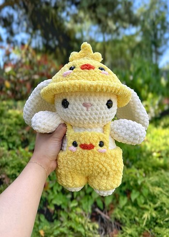 Sarı Tavşan Temalı Peluş Oyuncak