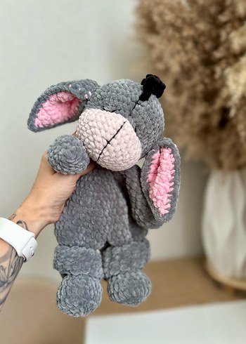 Gri Yumuşak Peluş Oyuncak