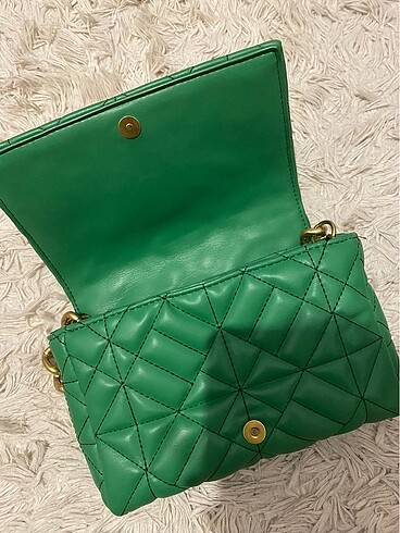  Beden yeşil Renk Zara çanta