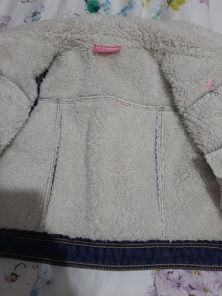 Kız Çocuk Mavi Denim Yelek - Görsel 4