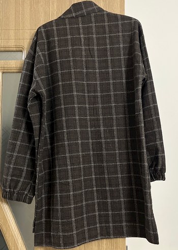 Düğmeli Kahverengi Kışlık Tunik - Görsel 6