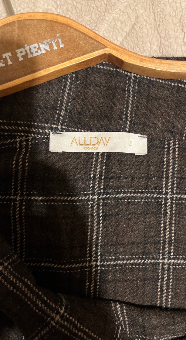 Düğmeli Kahverengi Kışlık Tunik - Görsel 2