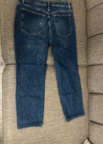 Kadın Mavi Denim Normal Kesim Jean - Görsel 3