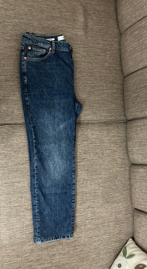 Kadın Mavi Denim Normal Kesim Jean - Görsel 2