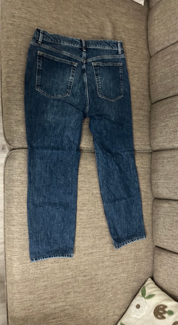 Kadın Mavi Denim Normal Kesim Jean - Görsel 3