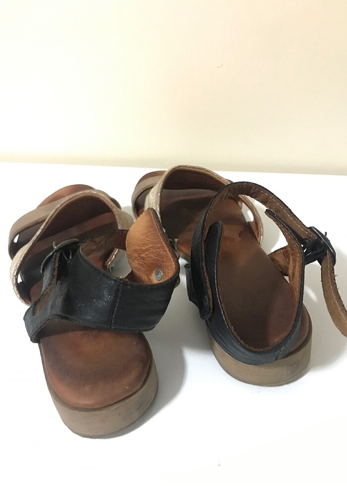 Hakiki deri sandalet - Görsel 2