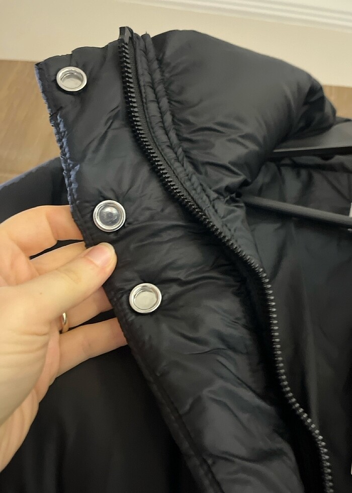 Mango su geçirmez kapitone mont - Görsel 3