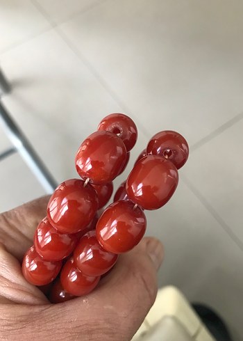 eski sıkma kehribar tesbih - Görsel 5