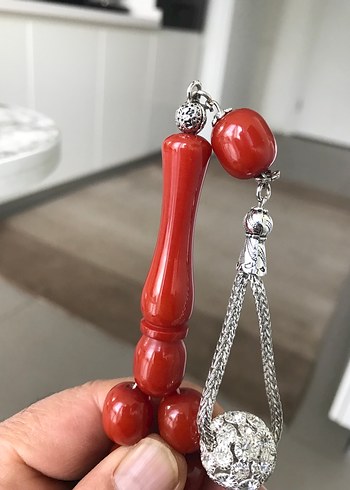 eski sıkma kehribar tesbih - Görsel 3