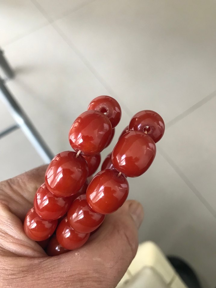 eski sıkma kehribar tesbih - Görsel 5