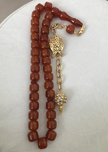 eski sıkma kehribar tesbih - Görsel 5