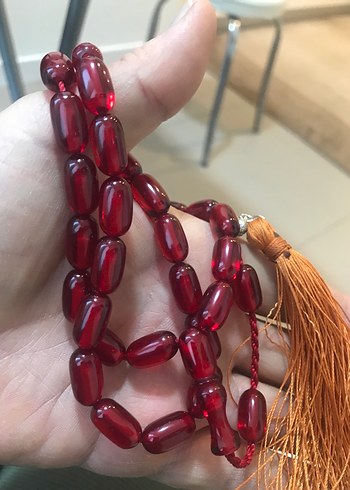 sıkma kehribar tesbih - Görsel 3