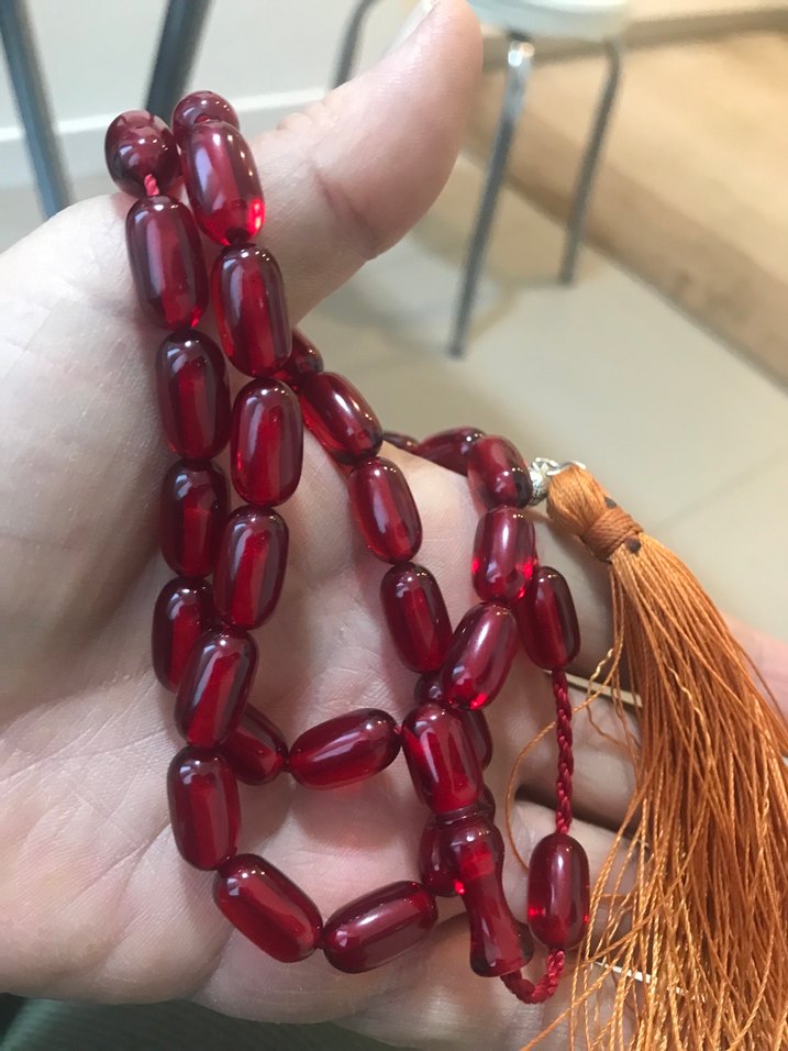 sıkma kehribar tesbih - Görsel 3