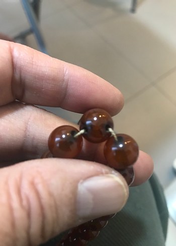 sıkma kehribar tesbih - Görsel 2