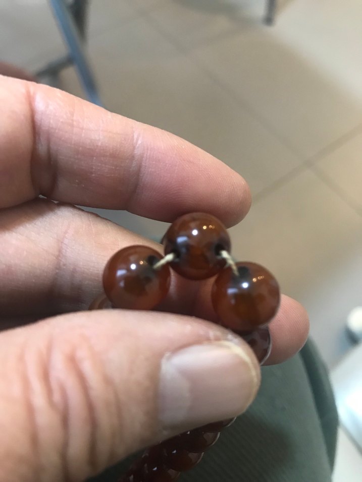 sıkma kehribar tesbih - Görsel 2