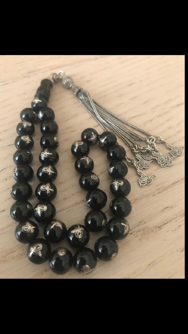 Eski oltu gümüş tura çakım gümüş püskül - Görsel 2