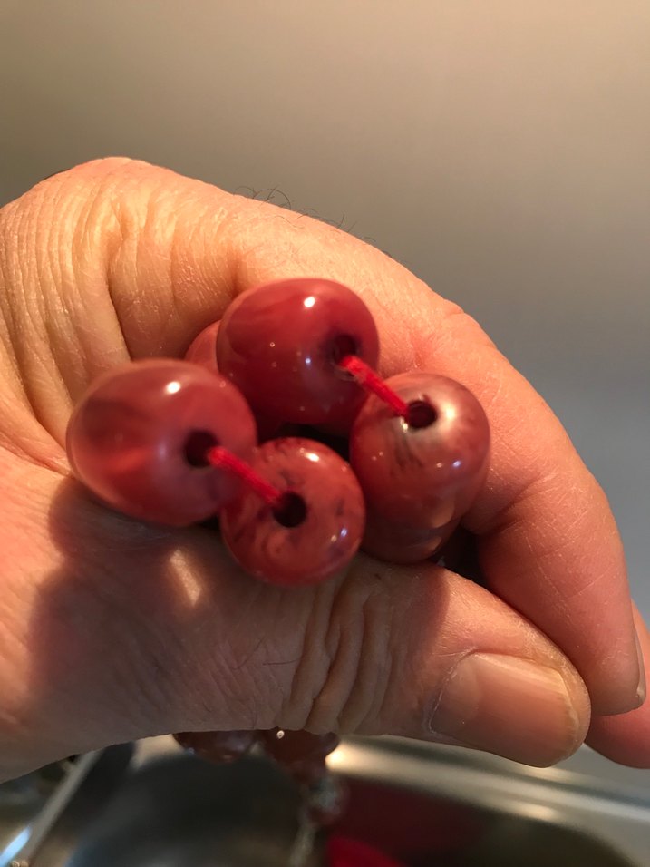 Dev boy eski sıkma kehribar tesbih - Görsel 4